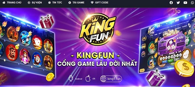 KingFun - Cổng game bài đổi thưởng tốc độ cao